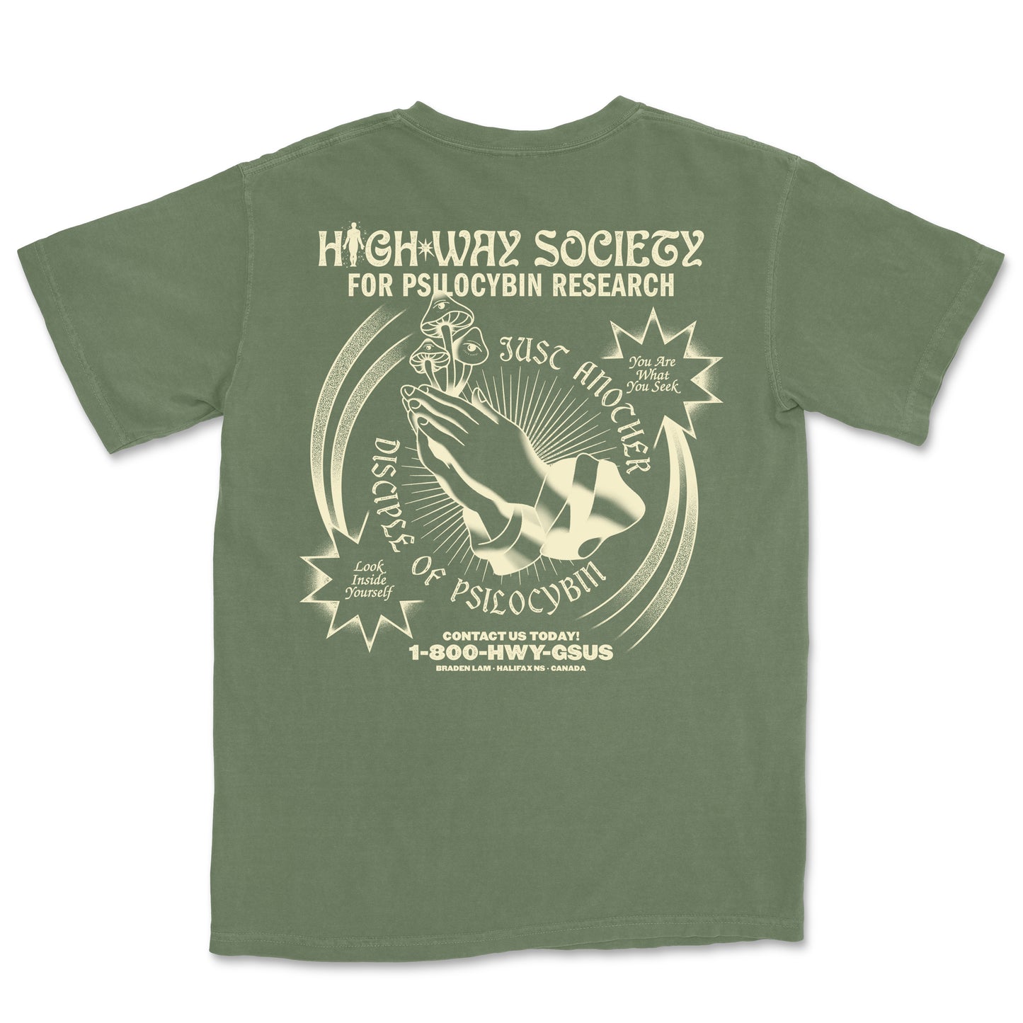 Highway Society T-Shirt in Moss