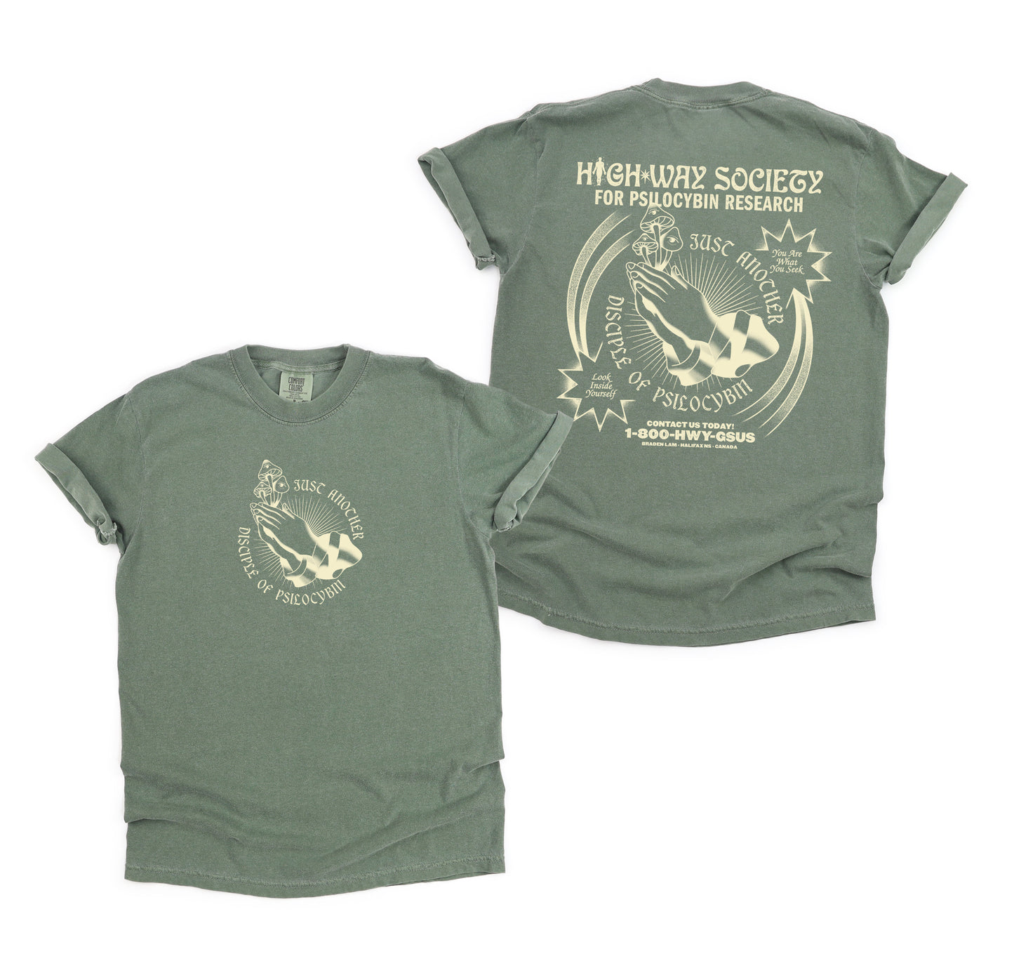 Highway Society T-Shirt in Moss